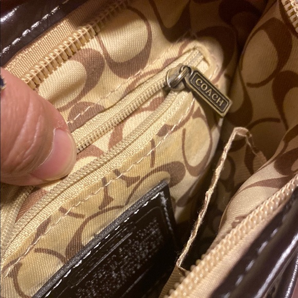 Coach Brown Monogram Crossbody Bag - Picture 5 of 9
